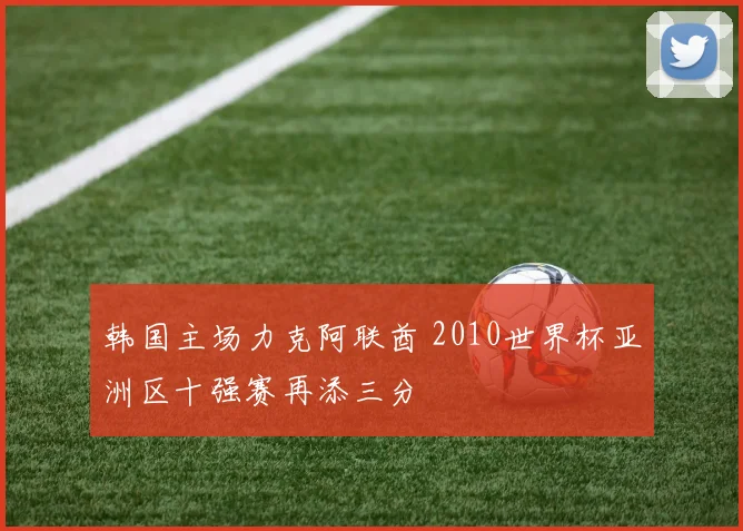 韩国主场力克阿联酋 2010世界杯亚洲区十强赛再添三分